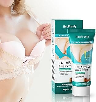 ITECFREELY Breast Enhancement Cream, Effective & Natural Breast Enlargement Cream, Firms, Plumps and Lifts Your Breasts and Improves Sagging Breasts for All Skin Types-2.11 oz