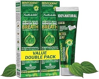 Natural Toothpaste For Entire Family - Freshens Breath, Protects Enamel, Strengthens Gums - Fluoride Free (Betel Leaf Pack)