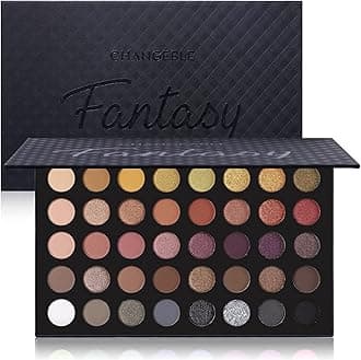 Professional Neutral Smokey Eyeshadow Makeup Palette, Matte Shimmer Metallic Black Grey Dark Goth Eye Shadows for Halloween, Pigmented Warm Smoky Nude Rosy Gold Brown Pallet Daily Make Up Kit