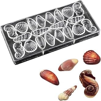 Polycarbonate Chocolate Mold DIY Handmade Chocolate Candy Mould Pastry Tools Bakeware 5 style shells (19278)