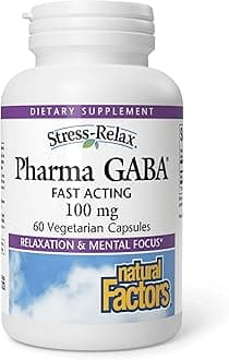 Pharma GABA - Dietary Supplement Supports Calm Sleep & Sleep Quality - Natural, Fast-Working Supplement Aids Focus & Brain Health - 60 Vegetarian Capsules (30 Servings)
