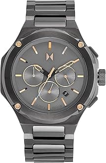 RAPTOR MENS GREY DIAL IONIC PLATED GREY STEEL Watch - 28000153-D