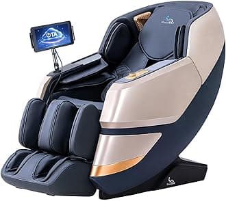 MassaMAX 2026 4D Massage Chair, Full Body Recliner with OTA Cloud Tech, Deep Yoga Stretch, 27 Auto Modes, 55" SL Track, APP & AI Voice Control, Auto Footrest, Zero Gravity, and Heating for Relaxation