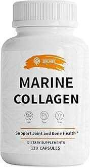 Marine Collagen Peptides, 120 Capsules - Fish Collagen Supplements for Women, Great for Hair, Skin, Nails, Joints & Bones - Made in USA