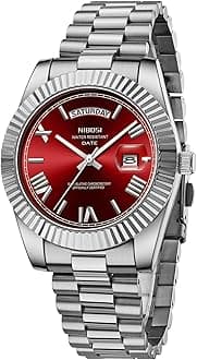 Men Watches Analog Quartz Stainless Steel Rose Gold Silver Watches for Men Waterproof Business Classic Desiger Wrist Watch with Day Date