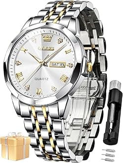 Watch for Man Analog Quartz Dress Diamond Business Stainless Steel Watches Waterproof Luminous Date Luxury Wrist Watches