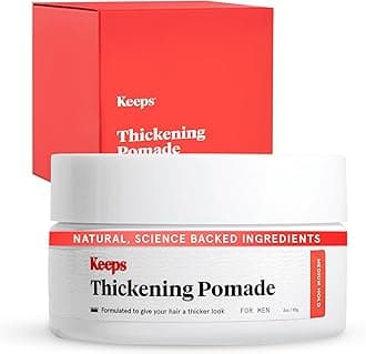 Keeps Thickening Pomade for Men - Matte Finish Medium Hold Styling Pomade - Biotin Hair Styling for Fuller Thicker Looking Hair - Ethanol & Propylene Glycol Free - Travel Size - 3 Oz