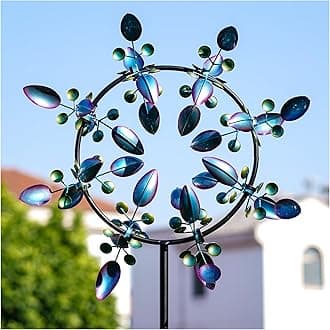 Pure Echo Large Wind Spinners Outdoor, Kinetic Metal Wind Spinners for Yard and Garden, Gift for Family or Friends (30'' W x 87'' H)