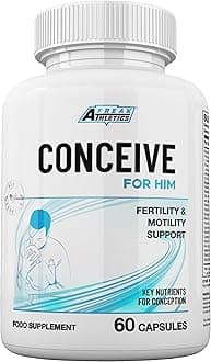 Freak Athletics Conceive for Him Fertility Supplements for Men - Male Fertility Supplements - Vitamins & Minerals Plus Key nutrients for Male Fertility & Motility 60 Capsules