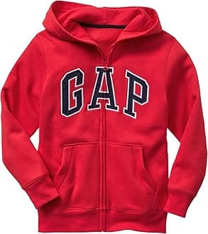 boys Logo Hoodie Hooded Full Zip Sweatshirt