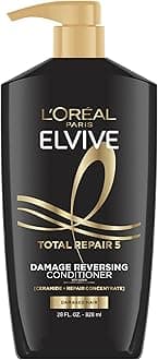 L'Oreal Paris Elvive Total Repair 5 Repairing Conditioner for Damaged Hair Conditioner with Protein and Ceramide for Strong Silky Shiny Healthy Renewed Hair 28 Fl Oz