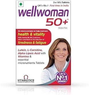 50+ multivitamins for women over age 50 years with Vitamins,Iron,calcium,amino acids to support menopausal symptoms,maintain energy,Vision & Heart health| Vegetarian 30 Tablets, 20 grams