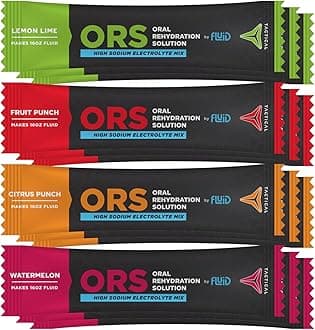 ORS (Oral Rehydration Solution), Recover Faster, Extreme Dehydration Electrolytes, 12pack (4 Flavor Variety Pack)