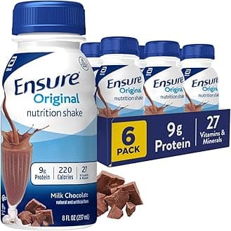 Original Milk Chocolate Nutrition Shake | Small Meal Replacement Shake | Ready To Drink | 9g Protein, 27 Vitamins and Minerals | 8 fl oz - 6 Pack