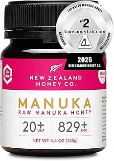 New Zealand Honey Co. Raw Manuka Honey UMF 20+ / MGO 829+ | UMF Certified | 4.4oz | Medical Grade Raw Honey