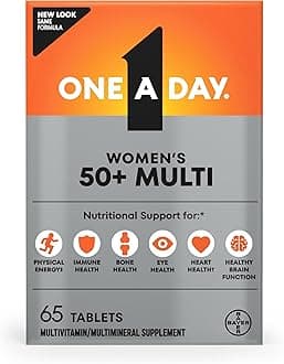 Multivitamin for Women 50 and Over Tablets, Womens Multivitamin 50 plus with Vitamins D, C, E, Zinc & Biotin, Daily Vitamins for Woman 50+, 65 Ct