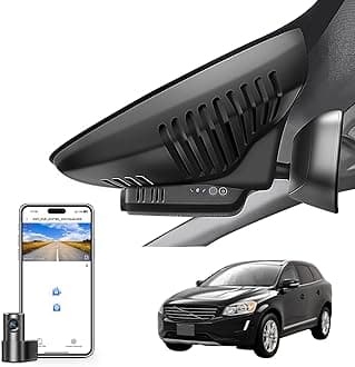 Mangoal Front 4K & Rear 1080p Dash Cam Custom for Volvo XC60 2013 2014 2015 2016 2017(Model B),T5 T6 Gen 1 Facelift Accessories,OEM Look, UHD 2160P Video, WiFi & App,Easy to Install,128GB Card