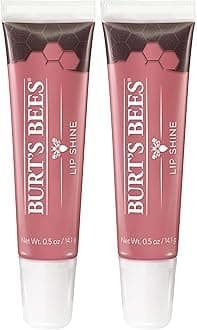 Lip Care, Moisturizing Lip Shine for Women, 100% Natural, Blush, 0.5 Oz (Pack of 2)