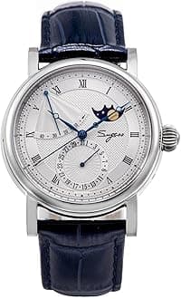 SU2153SW MoonPhase Master Seagull ST2108 Movement Sapphire Crystal Men's Automatic Mechanical Watch 1963