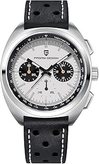 RollsTimiPagani Design 1782 Men's Watch Casual Analog Men's Watch Chronograph VK63 Movement Sapphire Mirror 100M Water Resistant Stainless Steel Watch.