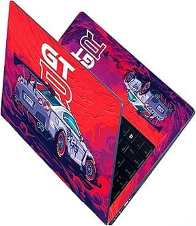 Full Body Laptop Skins Sticker Laminated HD Quality Vinyl fits Upto 15.6 inches Compatible with Dell, Lenovo, Acer, HP, Asus -Nissan GTR-Self-Adhesive