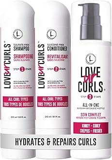 - Shampoo & Conditioner Set with All in One Curl Cream Styler for Kinky & Coily Hair, 3 Step System for Repair and Moisturizing