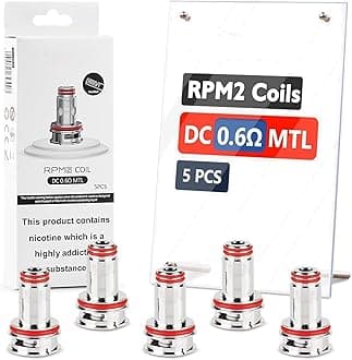 For SMOK RPM2 Nord 4 Coils RPM2 X RPM 2S C 85 100 IPX80 IPX 80 Scar P3 P5 Thallo S Pods Mesh Coil 0.6ohm Pack of 5 12-25W