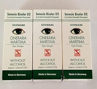Schwabe Cineraria Maritima Eye Drops Homoeopathic Medicine - 10ml (Pack of 3)