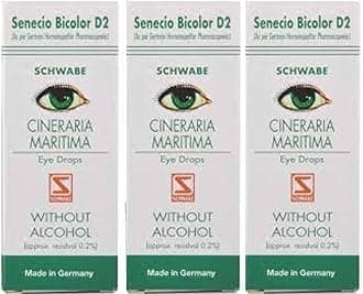 HOMOEOCART Dr. Willmar Schwabe Germany Cineraria Maritima (D2) Eye Drops Without Alcohol 10Ml (pack 0f 3)
