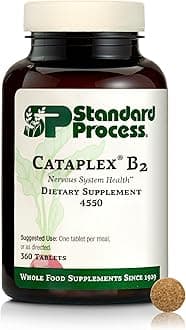 Standard Process Cataplex B2 Nervous System Health Dietary Supplement - Non-Dairy & Non-Soy - Brain Health Support - 360 Tablets