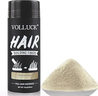 Hair Fibers for Thinning Hair, Instant Coverage Hair Building Fibers for Women and men, Natural Hair Powder for Conceal Hair Loss 28 g (Light Blonde)