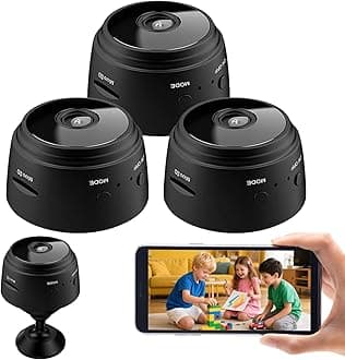 ZMDCAM Hidden Camera Wireless, Mini WiFi 1080P HD Camera for Home Security, APP Control Surveillance Camera Indoor Outdoor for Baby Pet, Secret Nanny Cam with Night Vision(Video Only)