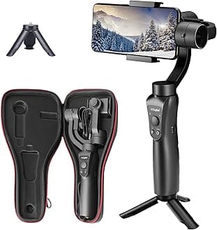 DIGITEK® 3-Axis Handheld Gimbal Stabilizer for Smartphones & Gopro with Face & Object Tracking Motion, Various Time Lapse Features & Upto 12 hrs. Operational Time (DSG 005)