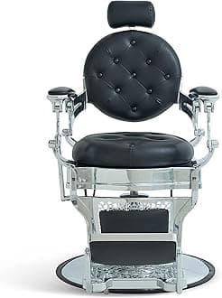 Lilfurni Vintage Barber Chair for Hairdressers Heavy Tattoo Shampoo Beauty Salon Equipment