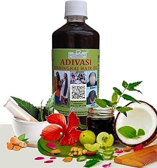 Adivasi Bhringraj Herbal Hair Oil 250ml Pure Natural Adivasi Ayurvedic Herbs