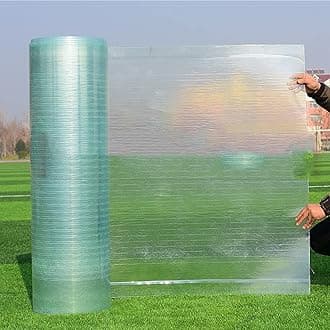 IMPREC Polycarbonate Roofing Sheet, 1.0mm Polycarbonate Panels Sunshine Board Shed Cover Transparent Insulation Daylighting Panels (Color : Clear, Size : 1.2mx3m)