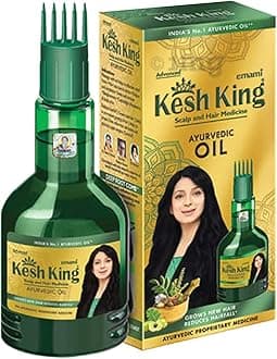 Kesh King Ayurvedic Hair Oil | Herbal Oil with Bhringraj & Amla | Enhance Hair Growth | Reduce Hairfall | Nourishes Scalp | Provides Long & Thick Hair | 10.14 Fl Oz/300ml