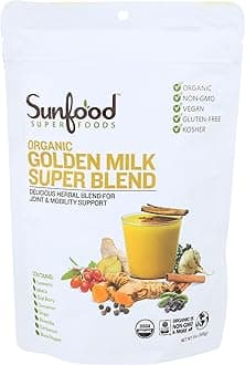 Sunfood Superfoods Golden Milk Super Blend Organic, 6 Oz.