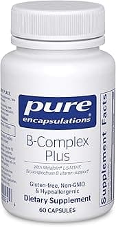 B-Complex Plus - B Vitamins Supplement to Support Neurological Health, Cardiovascular Health, Energy Levels & Nervous System Support* - with Vitamin B12 & More - 60 Capsules
