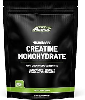 Freak Athletics Creatine Monohydrate Powder 500g (142 Servings Unflavoured) 100% Micronised Creatine Powder