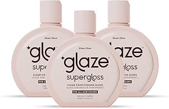 Super Gloss Sheer Glow Clear Conditioning - For All Hair Types & Colours, Including Treated - Transparent Hair Gloss for Boosting Colour, Shine & Hydration, 3 Pack