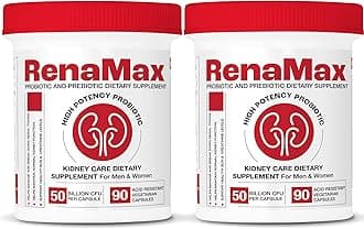 Capsule Kidney Restores & Kidney Care Supplement - Probiotic & Prebiotic Supplement to Support Normal Kidney Function - 50 Billion CFU per Capsule - Made in U.S.A (180 Caps (2 Pack))