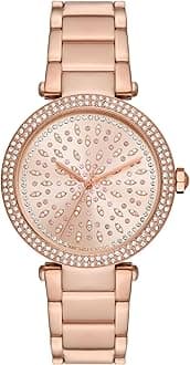 Michael Kors Women's Watch Parker, 33 mm Case Size, Three Hand Movement, Stainless Steel Strap