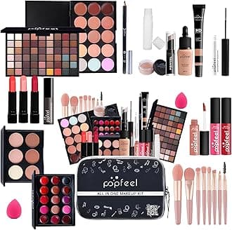 KARUIZI Makeup Kit All-in-one Makeup Gift Set for Women Full Kit Gift Set for Women,Girls & Teens,Eyeshadow Palette, Lip Gloss Set, Lipstick, Blush, Foundation, Concealer,Makeup Brush Set