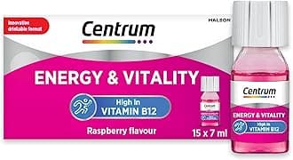 Energy and Vitality Vitamin B12 Multivitamin Liquid Shot, Vegan Vitamin Supplement, 15x7ml Bottles