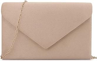Clutch Purse Evening Bag for Women Evening Wedding Party Velvet Suede Pleated Handbag