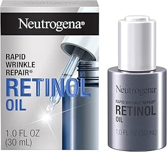 Rapid Wrinkle Repair Anti-Wrinkle Retinol Face Serum Oil, Lightweight Anti-Wrinkle Serum To Remove Dark Spots, Deep Wrinkle Treatment with Concentrated Retinol SA, 1.0 fl. oz