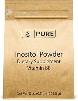Inositol (Vitamin B8) Powder (8 oz) Always Pure, No Fillers or Additives, Lab Verified