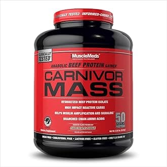 MuscleMeds Carnivor Mass Chocolate Fudge, 5.83lbs - HALAL