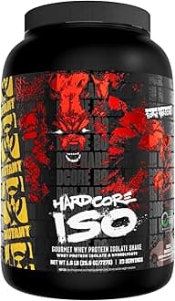 Mutant Hardcore ISO Whey Protein Powder Acts Fast to Help Recover, Build Muscle, Bulk and Strength, Uses Only Ingredients, 1.6 lb - Triple Chocolate
